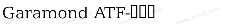 Garamond ATF字体转换